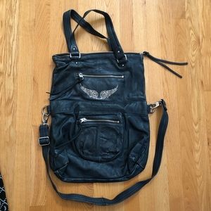 Dark blue Zadig & Voltaire leather bag